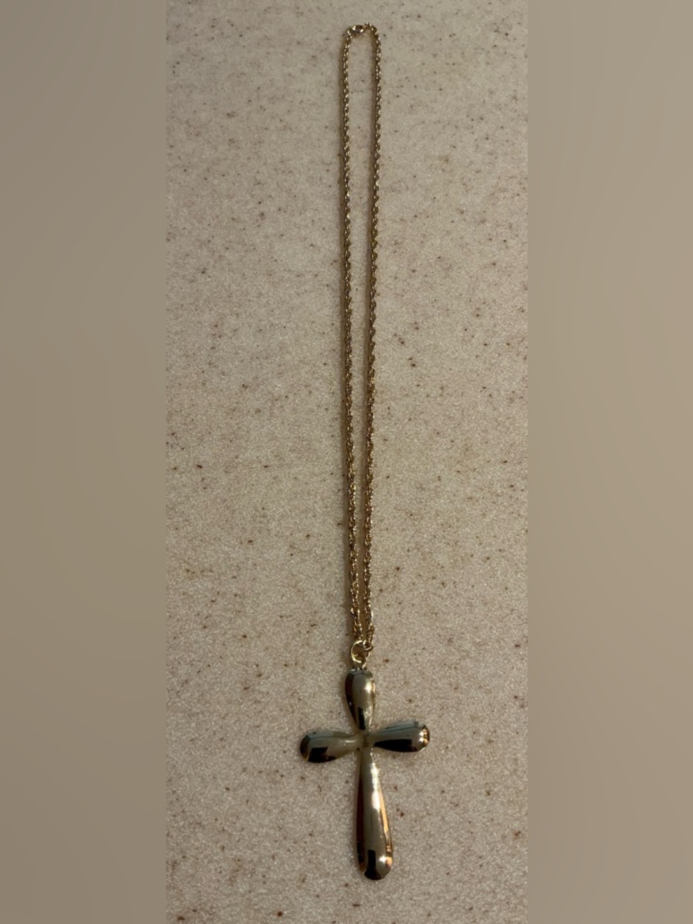 Gold Cross Pendant Necklace - Women Jewelry
